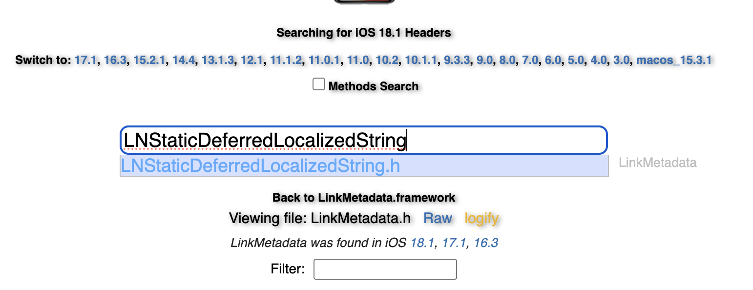 Search for LNStaticDeferredLocalizedString in limneos website